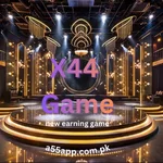 X44 Game live round with multiplier and player dashboard.