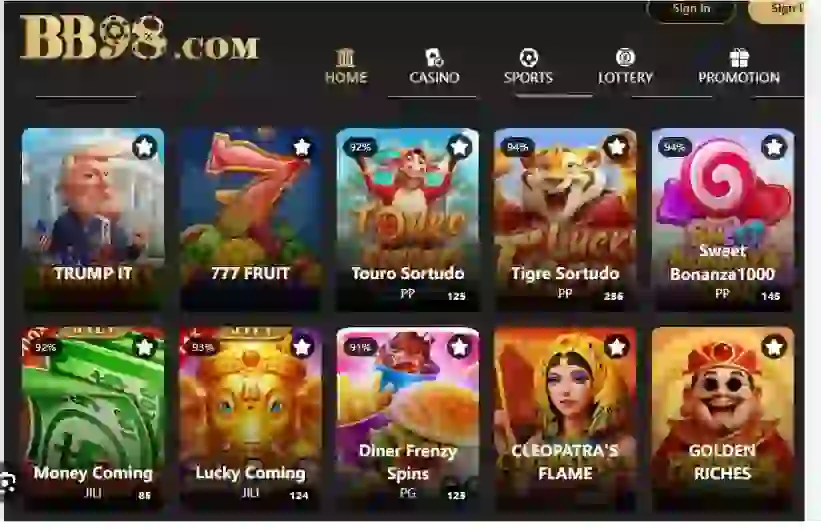 Bb98 Game's Interface