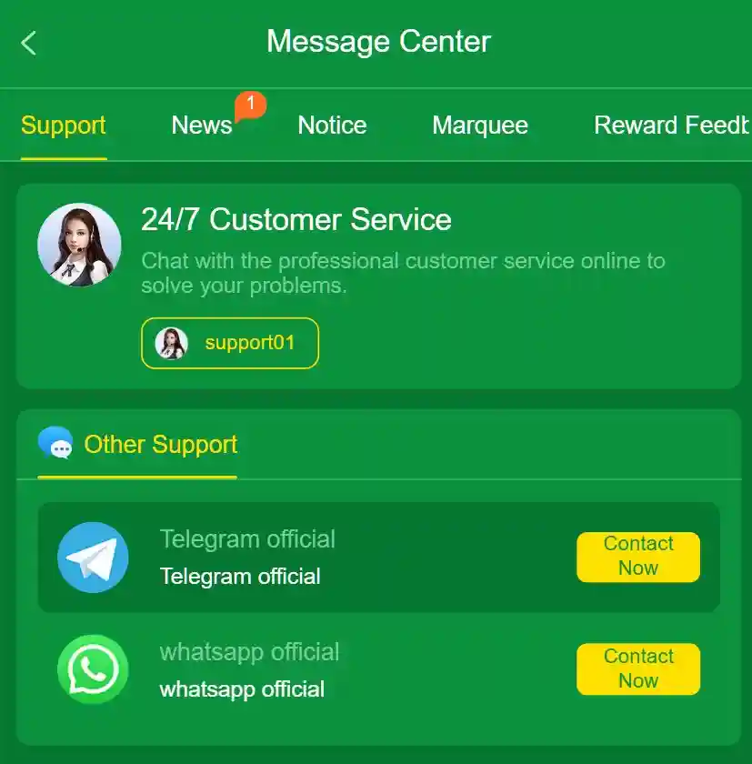 LG777 Game 24/7 customer support for players