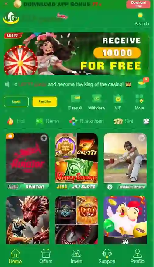 LG777 Game interface