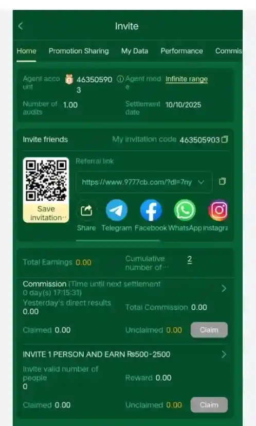 RS786bet refer and earn program