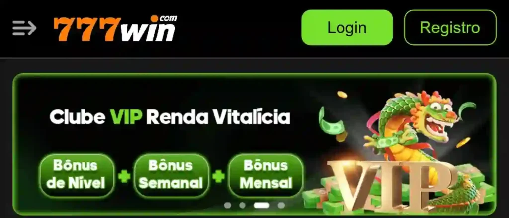 Win777 app bounces animation