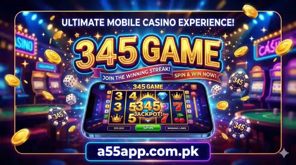 345 Game mobile interface