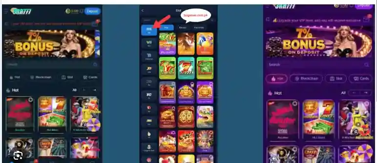 3rr777 Game interface