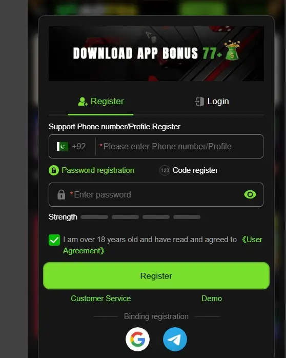 Qp77 Game registration