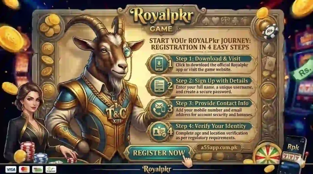 Royalpkr Registration method