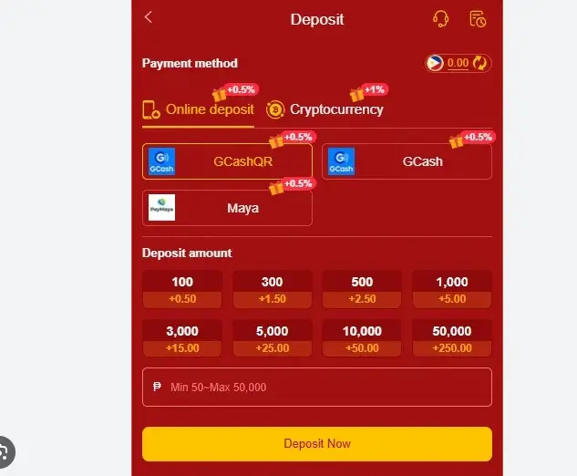 V9 game deposit process